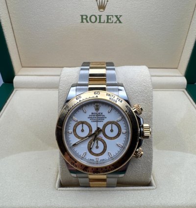 Rolex Daytona Ouystersteel And Yellow Gold White Dial 2024