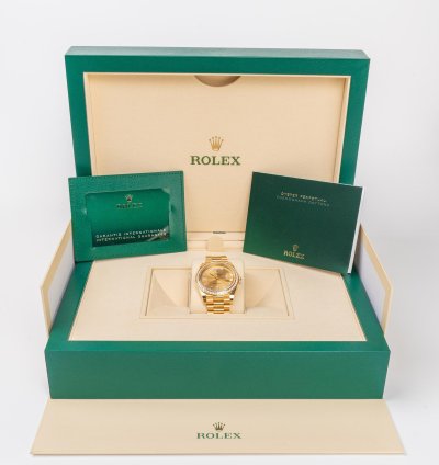 Rolex Day-date 40 Under Retail New 2022 Rolex Day-date 40 Yellow Gold