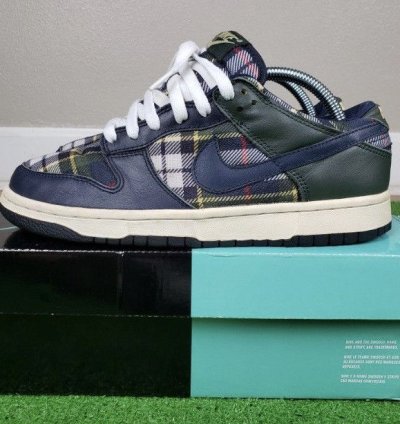 Nike Sb Dunk Employee Store Sample Obsidian Plaid