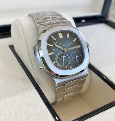 Patek Philippe Nautilus Stainless Steel Blue Dial 2019