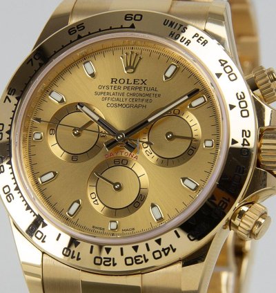 Rolex Daytona Oyster Perpetual Cosmograph Daytona 18kt Yellow Gold 116508