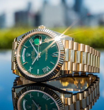 Rolex Day-date 40 Unworn 2022 Day-date 40mm Green Dial 228238