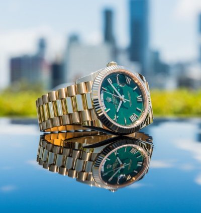 Rolex Day-date 40 Unworn 2022 Day-date 40mm Green Dial 228238