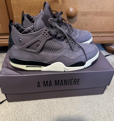 Jordan 4 Retro Ma Man Ere Shoes Violet Ore Size 11 5