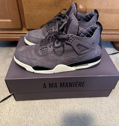 Jordan 4 Retro Ma Man Ere Shoes Violet Ore Size 11 5