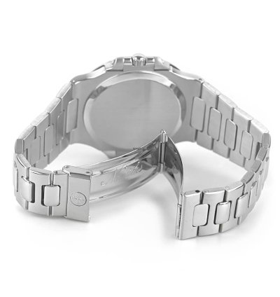 Patek Philippe Nautilus Stainless Steel Date Blue 39 0mm 3700 1a