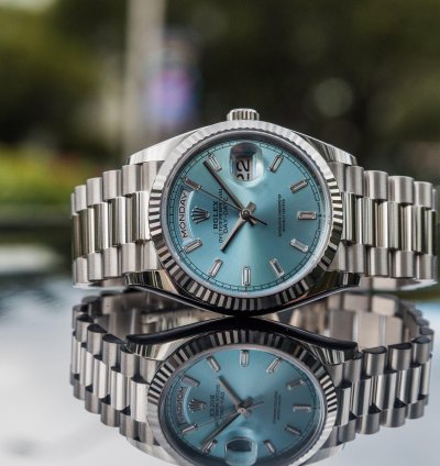 Rolex Day-date 40 Unworn 2022 Day-date President 40mm Fluted Baguette Dial 228236