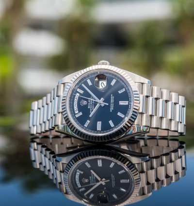 Rolex Day-date 40 Unworn 2023 Day-date 40mm 228239 Black Dial Baguette