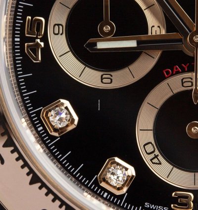 Rolex Daytona Oyster Perpetual Cosmograph Daytona Diamond Dot 18kt Everose Gold 116505