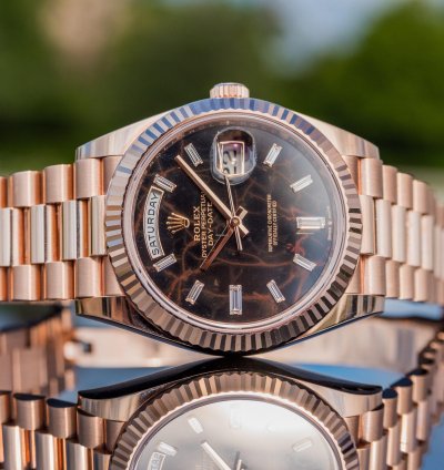 Rolex Day-date 40 Unworn 2023 Day-date 40mm Eisenkieslel 228235