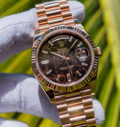 Rolex Day-date 40 Unworn 2023 Day-date 40mm Eisenkieslel 228235
