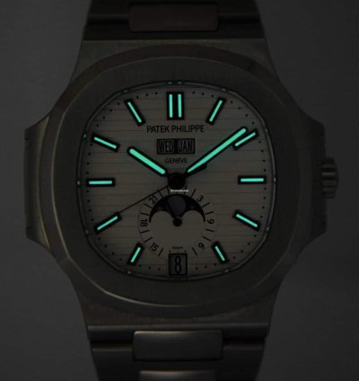 Patek Philippe Nautilus Steel Annual Calendar White Dial Watch 17 5726 1a