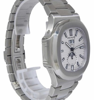 Patek Philippe Nautilus Steel Annual Calendar White Dial Watch 17 5726 1a