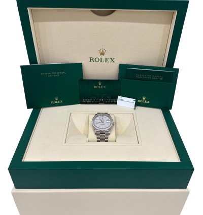 Rolex Day-date 40 Unworn 2023 Papers Rolex Day-date 40mm Meteorite Baguette Diamond 228349 Rbr