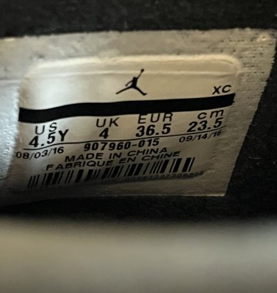 2016 Air Jordan Retro Vi 6 Chameleon 907960-015 Sz 4 5y