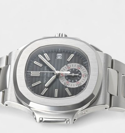 Patek Philippe Nautilus Steel Blue Date Chronograph 40 5mm Box Papers 5980 1a-001