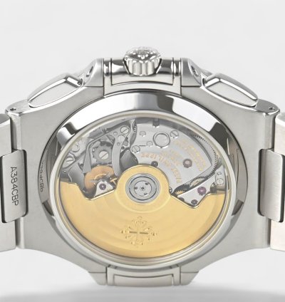 Patek Philippe Nautilus Steel Blue Date Chronograph 40 5mm Box Papers 5980 1a-001