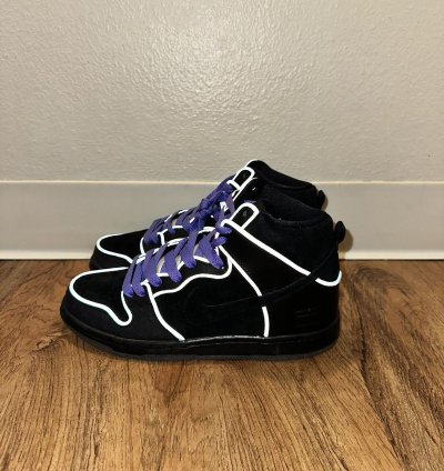 Nike Sb Dunk High Black Purple Box