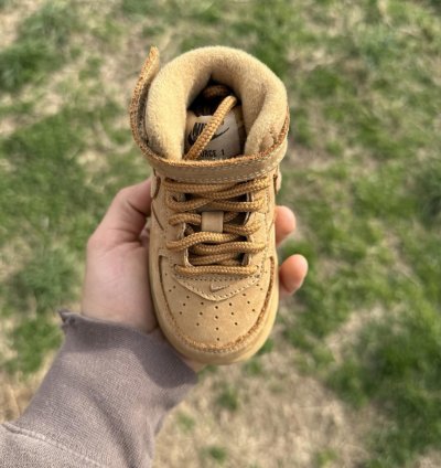 2016 Nike Air Force 1 Mid Lv8 Flax Wheat 859338-200 Td 6c