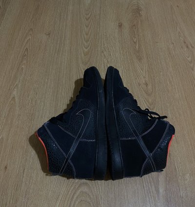 Nike Sb Dunk High Black Safari Atomic Red