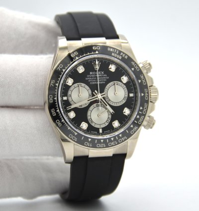 Rolex Daytona Oysterflex New 2023 Model 18ct White Gold Diamond