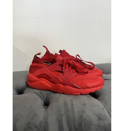 2016 Nike Air Huarache Run Ultra Triple Crimson Red Sz 10m
