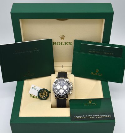 Rolex Daytona Oysterflex New 2023 Model 18ct White Gold Diamond