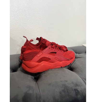 2016 Nike Air Huarache Run Ultra Triple Crimson Red Sz 10m