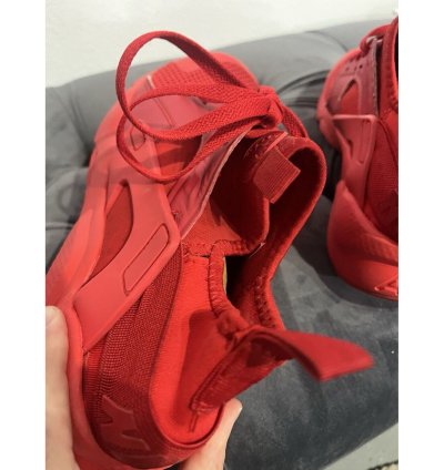 2016 Nike Air Huarache Run Ultra Triple Crimson Red Sz 10m