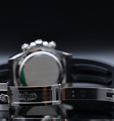 Rolex Daytona Oysterflex Whitegold Black Diamond Dial - Stickers Unworn - 02 2025 - Fullset