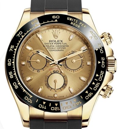 Rolex Daytona Oysterflex Yellow Gold 116518ln Champagne Dial - Unworn 2022