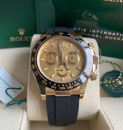 Rolex Daytona Oysterflex Yellow Gold 116518ln Champagne Dial - Unworn 2022