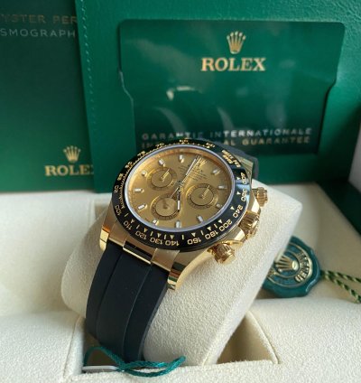 Rolex Daytona Oysterflex Yellow Gold 116518ln Champagne Dial - Unworn 2022