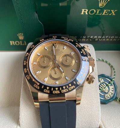 Rolex Daytona Oysterflex Yellow Gold 116518ln Champagne Dial - Unworn 2022