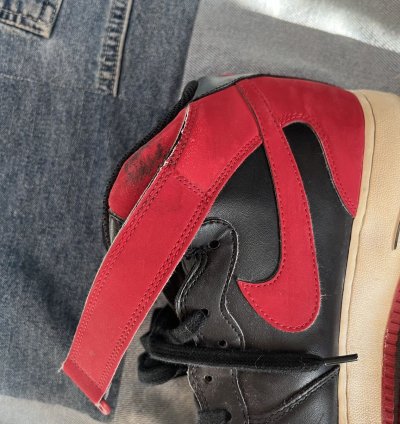2017 Nike Air Force 1 Mid Bred Men Black Red Af1 Sz 10