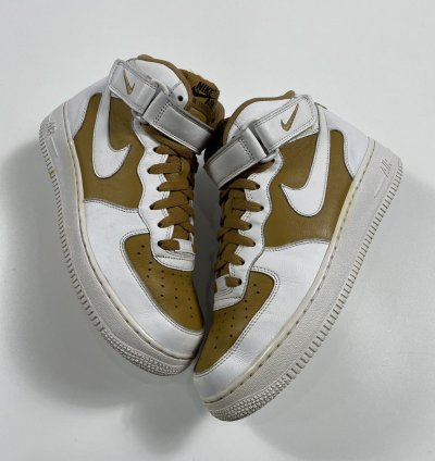 2017 Nike Air Force 1 Mid Id White Brown