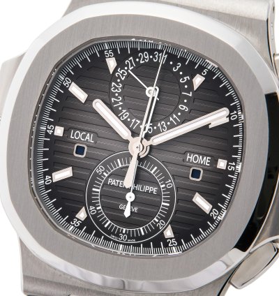 Patek Philippe Nautilus Travel Time Recent Patek Service Stainless Steel 5990 1a-001 - Ats-w007815