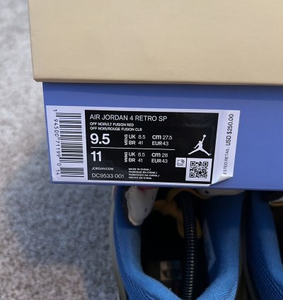 Jordan 4 Retro Union Off Noir