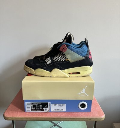 Jordan 4 Retro Union Off Noir Size 11