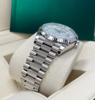 Rolex Day-date 40 Unworn Day-date 40mm 228239 White Gold Meteorite Baguette Diamond Dial President Bracelet