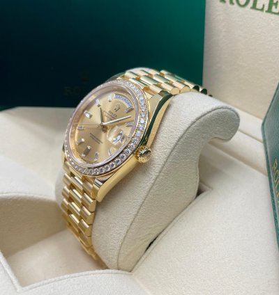 Rolex Day-date 40 Unworn Day-date 40mm 228348rbr Yellow Gold Presidential Bracelet Champagne Baguette Dial