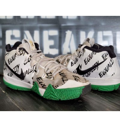 2017 Nike Kyrie 4 Equality Blm White Red Black Sneakers Ao13