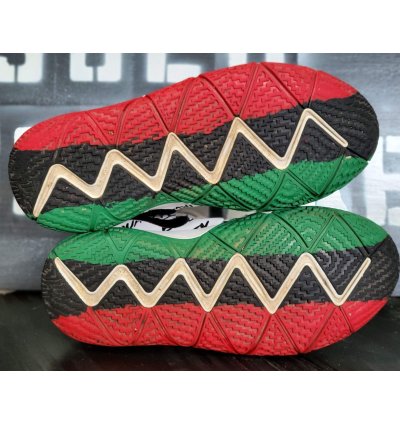 2017 Nike Kyrie 4 Equality Blm White Red Black Sneakers Ao13