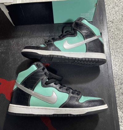 Nike Sb Dunk High Diamond Supply Co Aqua Blue