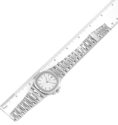 Patek Philippe Nautilus White Dial Automatic Steel Mens Watch 3800 Box Papers