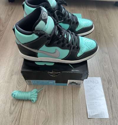 Nike Sb Dunk High Diamond Supply Co Tiffany