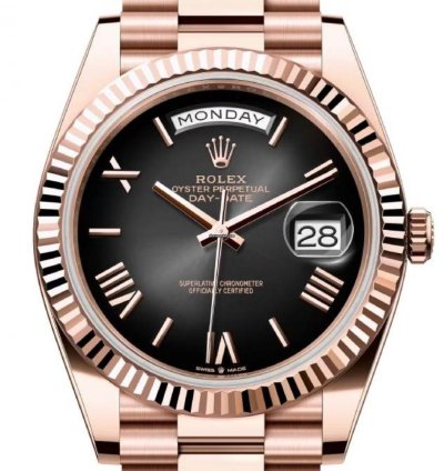 Rolex Day-date 40 Unworn Day-date 40mm Slate Ombre Dial Rose Gold Bracelet 228235 Box Papers 2024