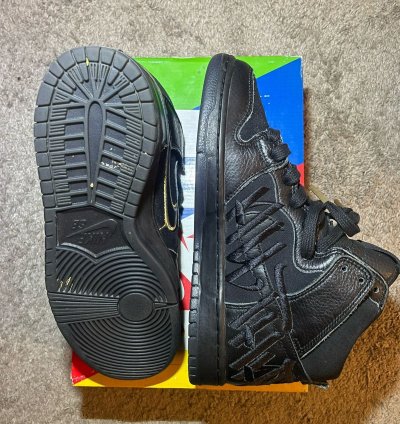 Nike Sb Dunk High Faust Black Gold
