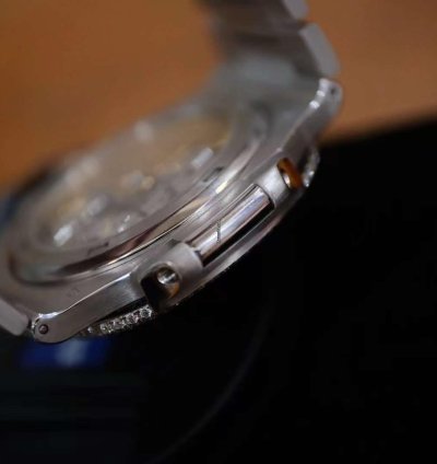Patek Philippe Nautilus White Gold Diamond Automatic Watch 40mm