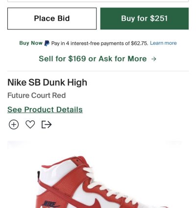 Nike Sb Dunk High Future Court Red